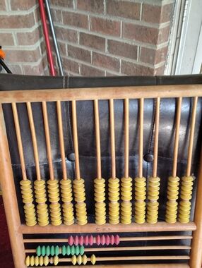 This item is a vintage Playskool  Wooden Abacus